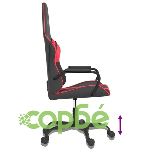 Гейминг стол, черно и червено, изкуствена кожа ➤ топ цена ➤ sorbe.bg