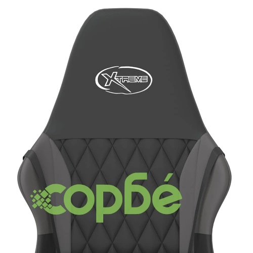 Гейминг стол, черно и сиво, изкуствена кожа ➤ топ цена ➤ sorbe.bg