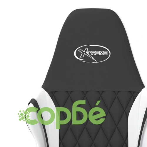 Гейминг стол, черно и бяло, изкуствена кожа ➤ топ цена ➤ sorbe.bg