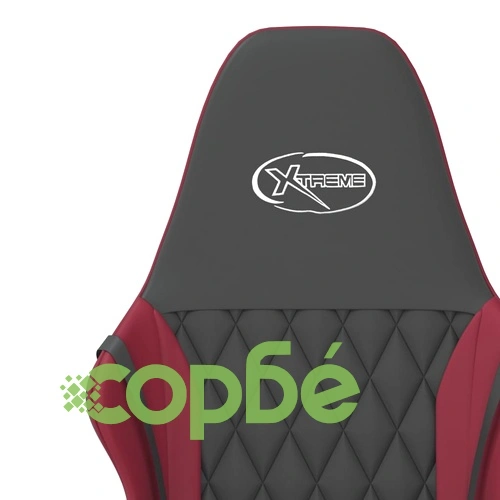 Гейминг стол, черно и виненочервено, изкуствена кожа ➤ топ цена ➤ sorbe.bg