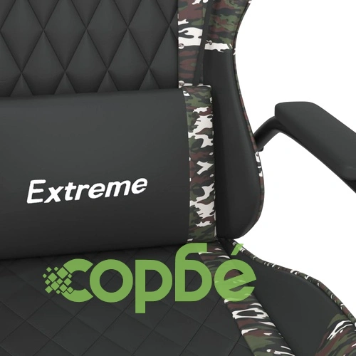 Гейминг стол, черно и камуфлаж, изкуствена кожа ➤ топ цена ➤ sorbe.bg