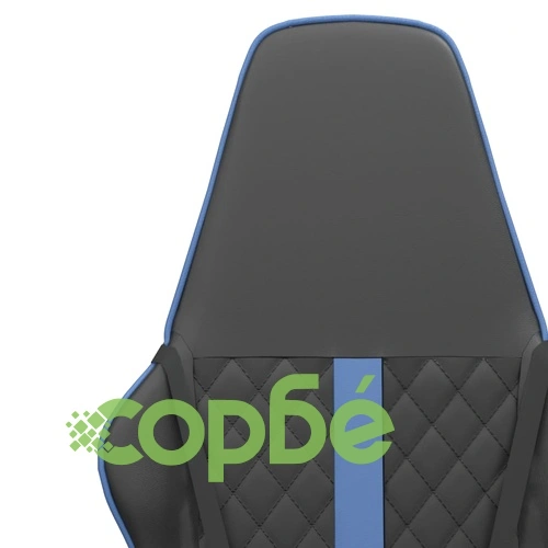 Гейминг стол, черно и синьо, изкуствена кожа ➤ топ цена ➤ sorbe.bg