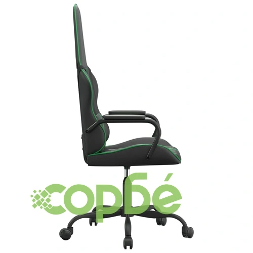 Гейминг стол, черно и зелено, изкуствена кожа ➤ топ цена ➤ sorbe.bg