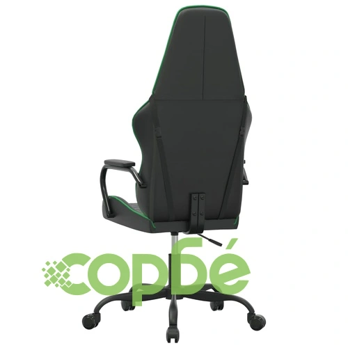 Гейминг стол, черно и зелено, изкуствена кожа ➤ топ цена ➤ sorbe.bg