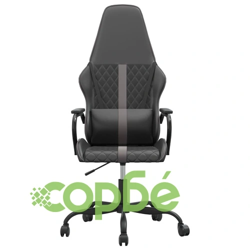 Гейминг стол, черно и сиво, изкуствена кожа ➤ топ цена ➤ sorbe.bg