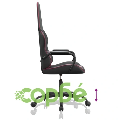 Гейминг стол, черно и виненочервено, изкуствена кожа ➤ топ цена ➤ sorbe.bg