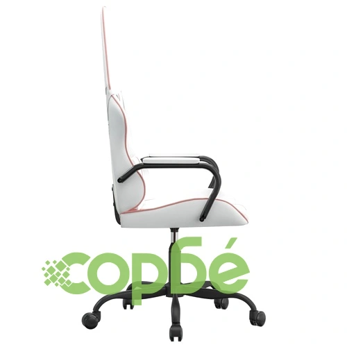 Гейминг стол, бяло и розово, изкуствена кожа ➤ топ цена ➤ sorbe.bg