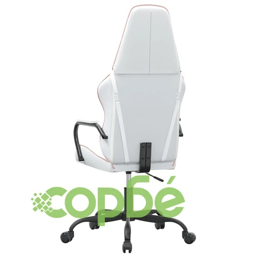 Гейминг стол, бяло и розово, изкуствена кожа ➤ топ цена ➤ sorbe.bg