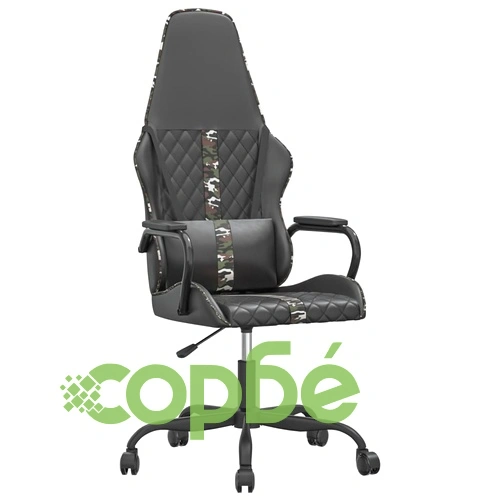 Гейминг стол, черно и камуфлаж, изкуствена кожа ➤ топ цена ➤ sorbe.bg