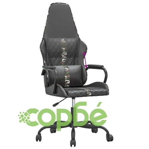 Гейминг стол, черно и камуфлаж, изкуствена кожа ➤ топ цена ➤ sorbe.bg