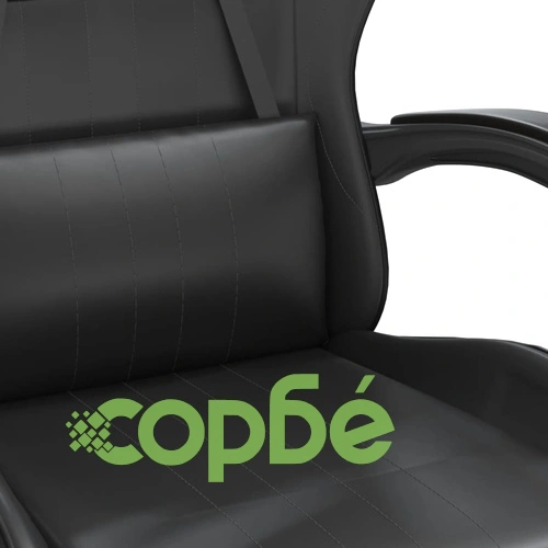 Гейминг стол, черен, изкуствена кожа ➤ топ цена ➤ sorbe.bg