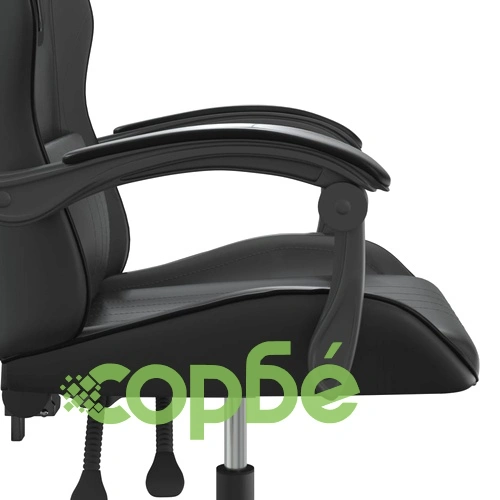 Гейминг стол, черен, изкуствена кожа ➤ топ цена ➤ sorbe.bg