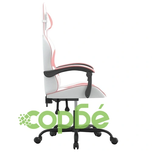 Гейминг стол, бяло и розово, изкуствена кожа ➤ топ цена ➤ sorbe.bg