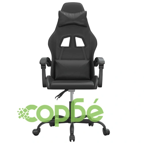 Гейминг стол, черен, изкуствена кожа ➤ топ цена ➤ sorbe.bg