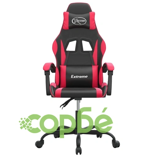 Гейминг стол, черно и червено, изкуствена кожа ➤ топ цена ➤ sorbe.bg