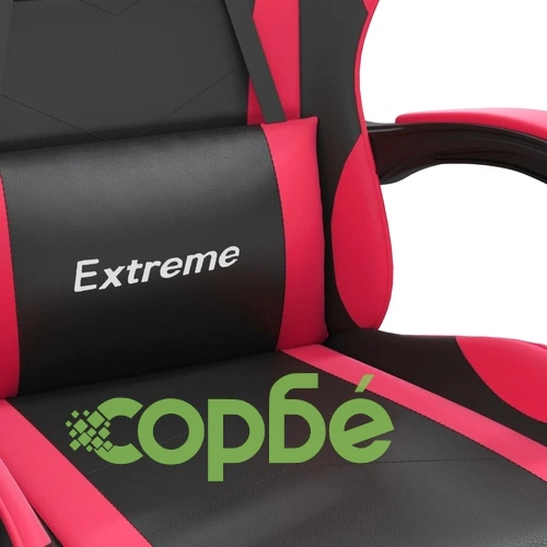 Гейминг стол, черно и червено, изкуствена кожа ➤ топ цена ➤ sorbe.bg