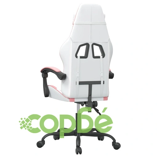 Гейминг стол, бяло и розово, изкуствена кожа ➤ топ цена ➤ sorbe.bg