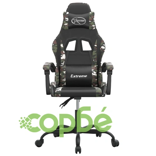 Гейминг стол, черно и камуфлаж, изкуствена кожа ➤ топ цена ➤ sorbe.bg