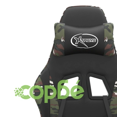 Гейминг стол, черно и камуфлаж, изкуствена кожа ➤ топ цена ➤ sorbe.bg