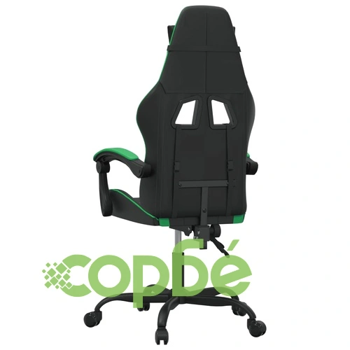 Гейминг стол, черно и зелено, изкуствена кожа ➤ топ цена ➤ sorbe.bg