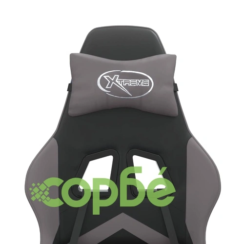 Гейминг стол, черно и сиво, изкуствена кожа ➤ топ цена ➤ sorbe.bg