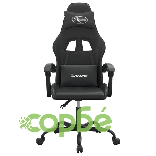 Гейминг стол, черен, изкуствена кожа ➤ топ цена ➤ sorbe.bg