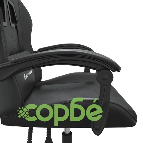 Гейминг стол, черен, изкуствена кожа ➤ топ цена ➤ sorbe.bg