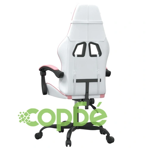 Гейминг стол, бяло и розово, изкуствена кожа ➤ топ цена ➤ sorbe.bg