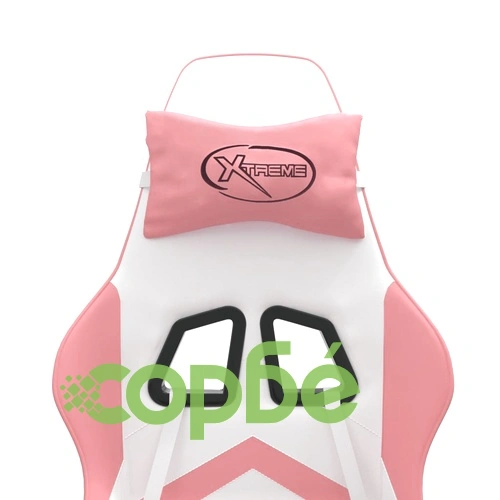 Гейминг стол, бяло и розово, изкуствена кожа ➤ топ цена ➤ sorbe.bg