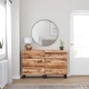 Сайдборди, 2 бр, 60x33x75 см, грубо мангово дърво