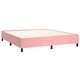 Боксспринг легло с матрак, розово, 160x200 см, кадифе