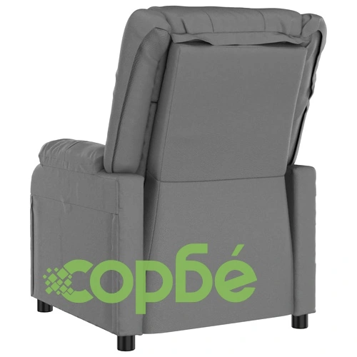Изправящ стол, сив, изкуствена кожа ➤ топ цена ➤ sorbe.bg