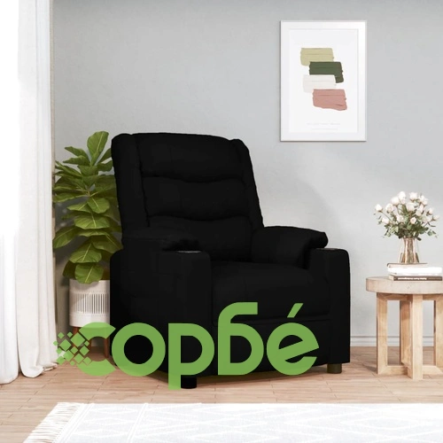 Електрически масажен стол, черен, изкуствена кожа ➤ топ цена ➤ sorbe.bg