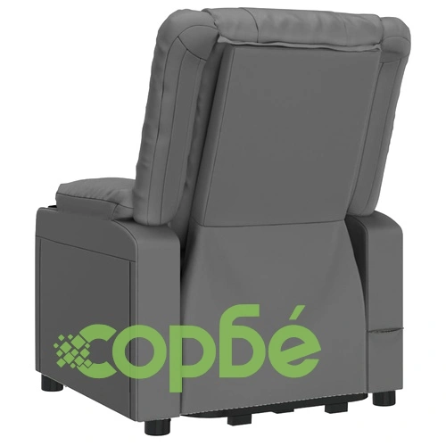 Изправящ стол, сив, изкуствена кожа ➤ топ цена ➤ sorbe.bg