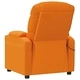 Електрически масажен стол, тъмножълт, текстил