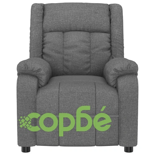 Електрически масажен стол, тъмносив, текстил ➤ топ цена ➤ sorbe.bg