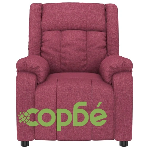 Електрически масажен стол, виненочервен, текстил ➤ топ цена ➤ sorbe.bg