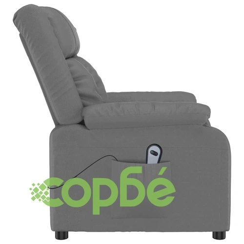 Изправящ стол, сив, изкуствена кожа ➤ топ цена ➤ sorbe.bg
