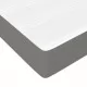 Боксспринг легло с матрак, тъмносиво, 100x200 см, плат