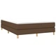 Боксспринг легло с матрак, тъмнокафяво, 140x190 см, плат