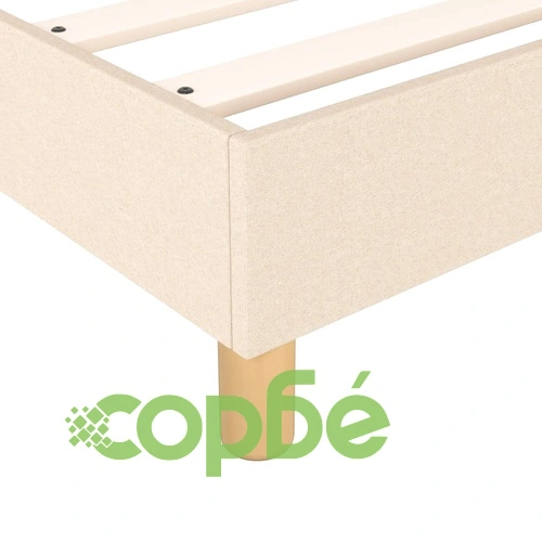 Боксспринг легло с матрак, кремава, 160x200 см, плат ➤ топ цена ➤ sorbe.bg