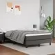 Боксспринг легло с матрак, сиво, 120x200 см, изкуствена кожа