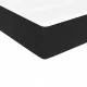 Боксспринг легло с матрак, черно, 80x200 см, кадифе