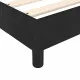 Боксспринг легло с матрак, черно, 100x200 см, кадифе