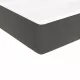 Боксспринг легло с матрак, тъмносиво, 200x200 см, кадифе