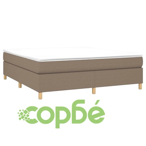 Боксспринг легло с матрак, таупе, 160x200 см, плат ➤ топ цена ➤ sorbe.bg