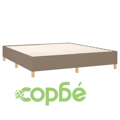 Боксспринг легло с матрак, таупе, 160x200 см, плат ➤ топ цена ➤ sorbe.bg