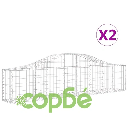 Габионни кошници арка 2 бр 200x30x40/60 см поцинковано желязо на топ цена от sorbe.bg Габионни кошници арка 2 бр 200x30x40/60 см поцинковано желязо ➤ топ цена ➤ sorbe.bg
