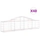 Габионни кошници арка 40 бр 200x30x40/60 см поцинковано желязо