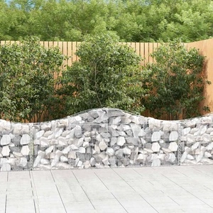 Габионни кошници арка 3 бр 200x30x60/80 см поцинковано желязо